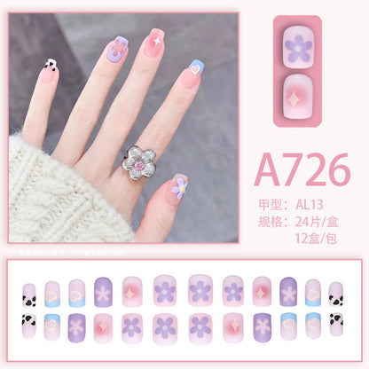 Sandblasted Flower Summer/Northern Hemisphere Nail Art