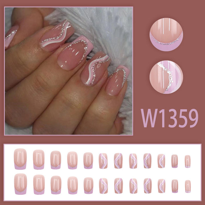 Pink Andromeda Galaxy Nail Set
