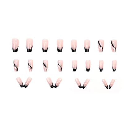 European and American fashion "ins" style black glitter nail polish