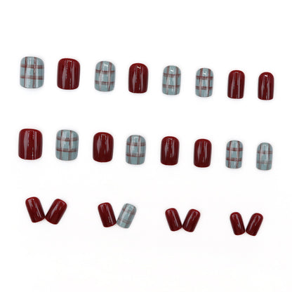 Rad's dark brown checkered gloves