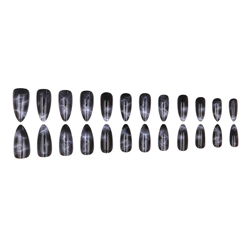 Cold and dark style manicure