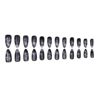 Cold and dark style manicure