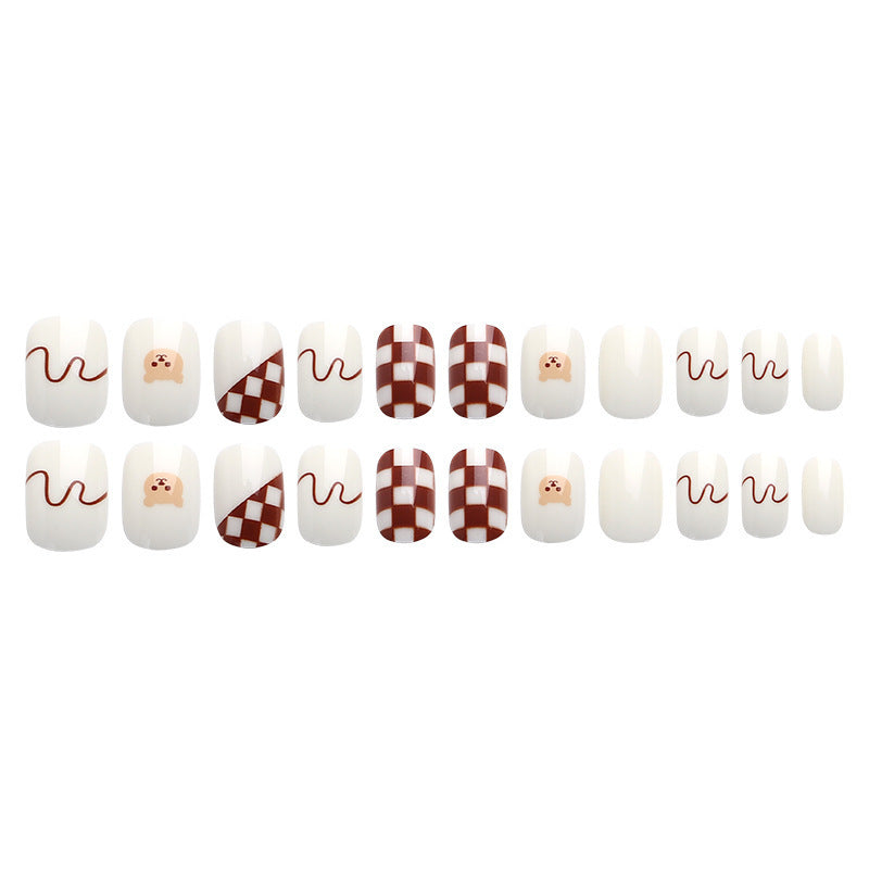 Little bear chessboard with nail covers