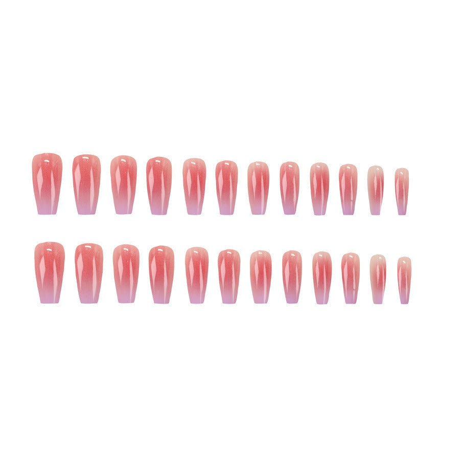 Purple grape soft blush gradient nail polish