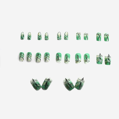 Emerald glitter nail polish