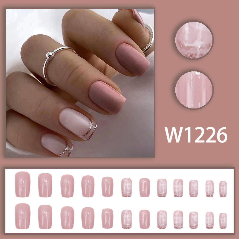 Macaron pink nail polish