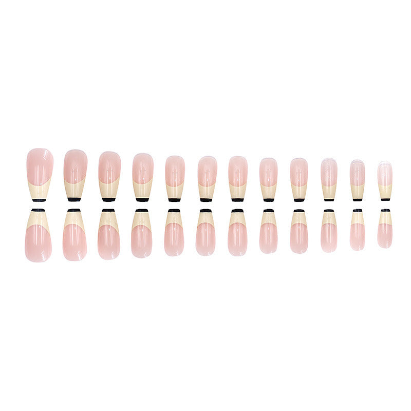 Two-color patchwork manicure