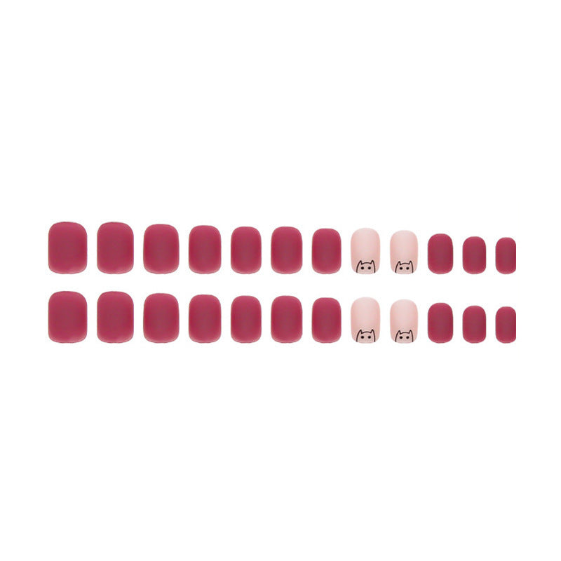 A fashionable and personalized nail art package featuring gradient shadows and diffused textures