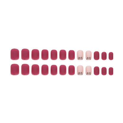 A fashionable and personalized nail art package featuring gradient shadows and diffused textures