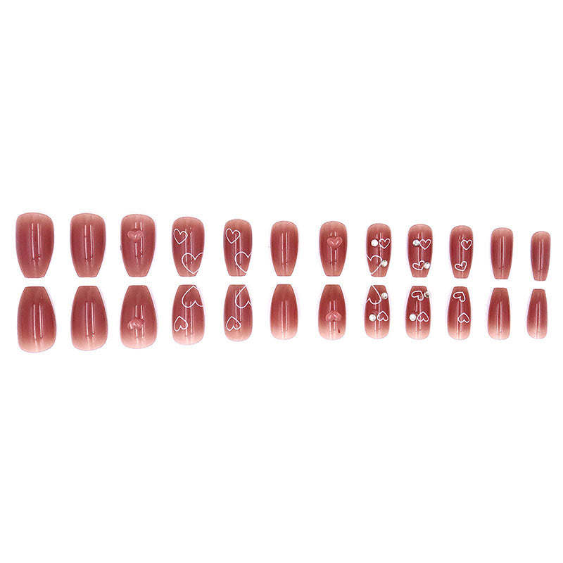 Love Diamond Luxury Engraved Wearable Nail Art