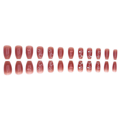 Love Diamond Luxury Engraved Wearable Nail Art
