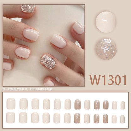 Girlish charm in clothing and nail style