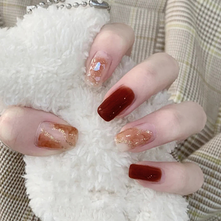 Fresh and sweet style nail decoration