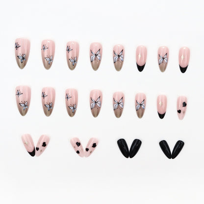 Sweet and Cool Butterfly High-end, Small-scale, Minimalist Nail Art