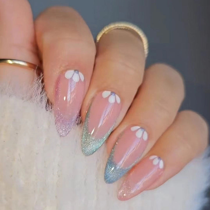 Sweet girl wearing nail polish