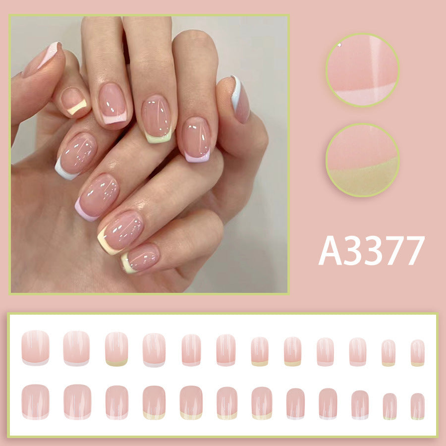 Fresh Dopamine French Minimalist Nail Art