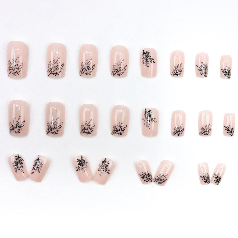 Vintage Leaf Nail Art