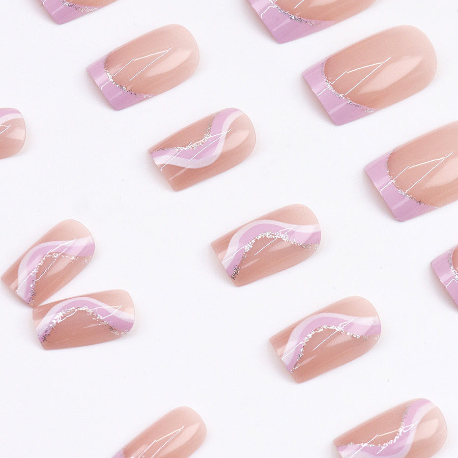 Pink Andromeda Galaxy Nail Set