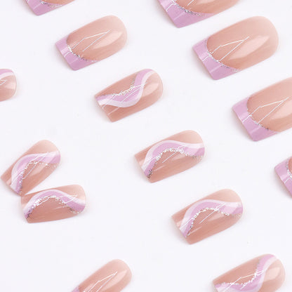 Pink Andromeda Galaxy Nail Set