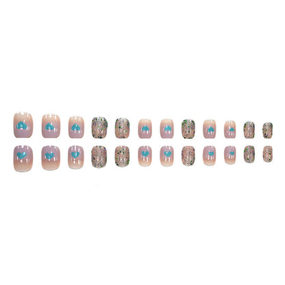 Love Sparkle Nail Art