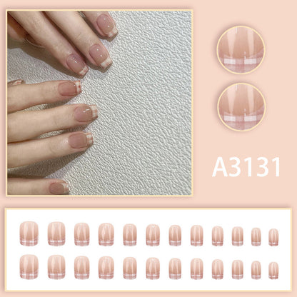 Gradation pattern minimalist nail art