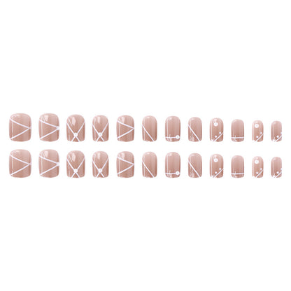 Fresh and Gentle Tea-Infused Elegant Nail Art
