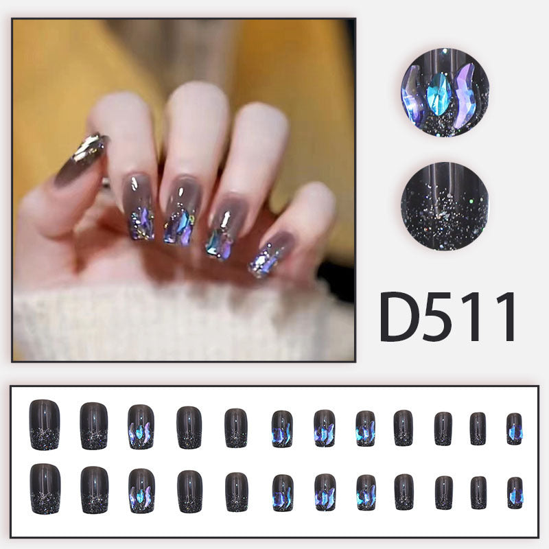 Exquisite Aurora Diamond Personalized Nail Art