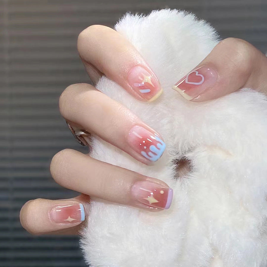 Star's Love Heart Personalized Nail Art