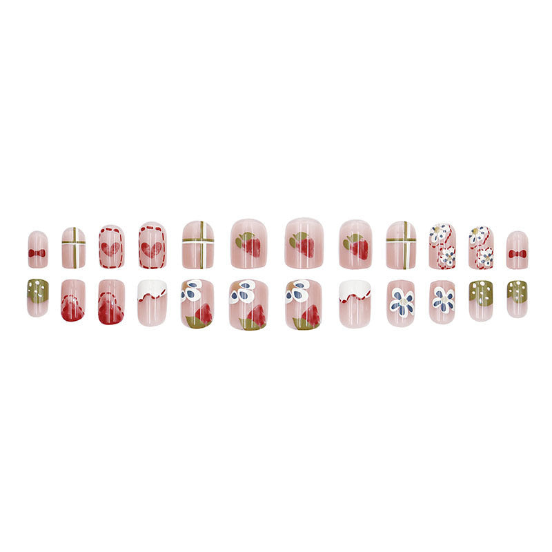 Candy-colored sweet and charming nail art