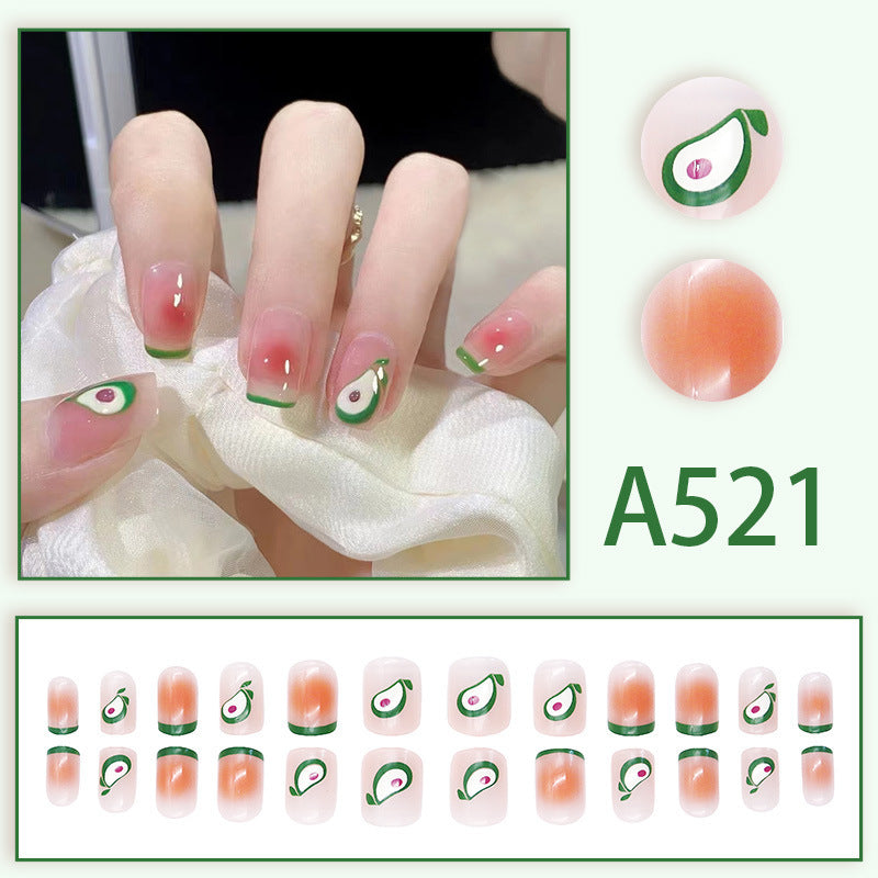 Simple Avocado Nail Art