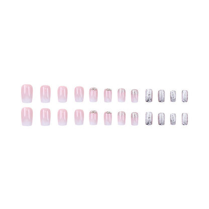 Line Diamond Nail Art - Sophisticated Beauty Design