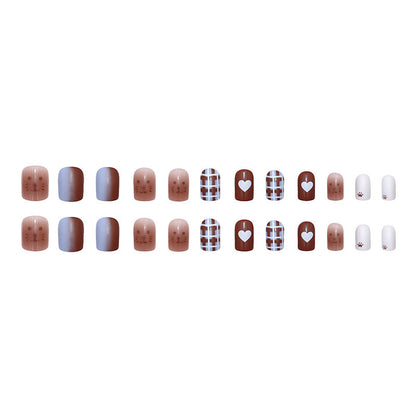Cute and loving little bear nail art