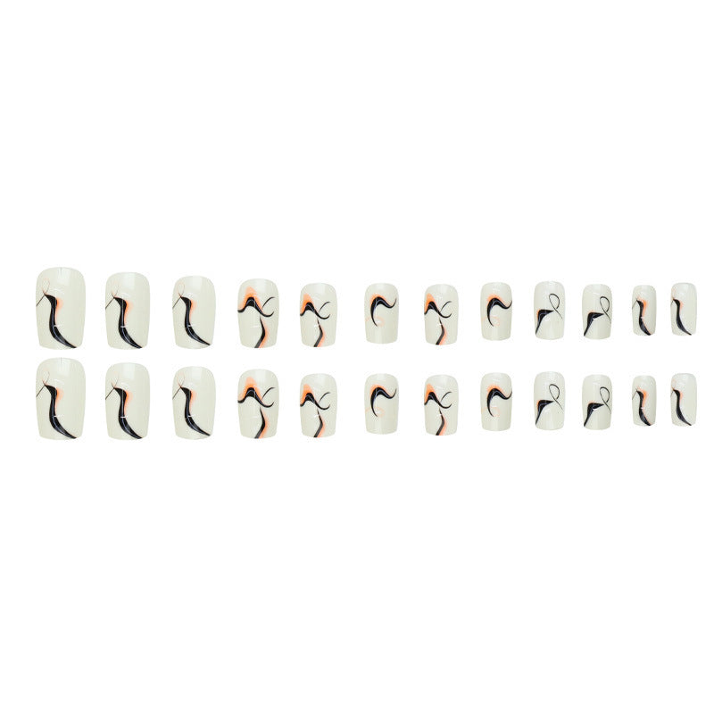 Irregular patterned ripple nail art