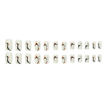 Irregular patterned ripple nail art