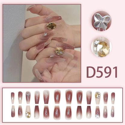 Yellow diamond flashing butterfly-shaped diamond worn on the fingernail