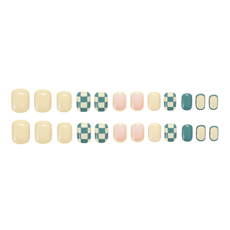 Popular checkered nail polish