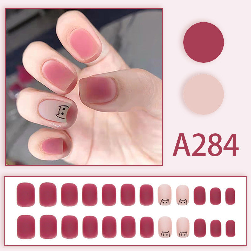 A fashionable and personalized nail art package featuring gradient shadows and diffused textures