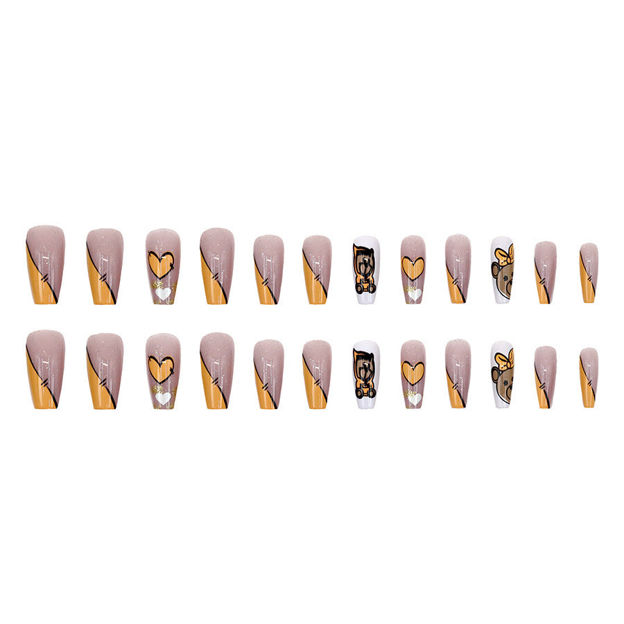 Cute little bear manicure