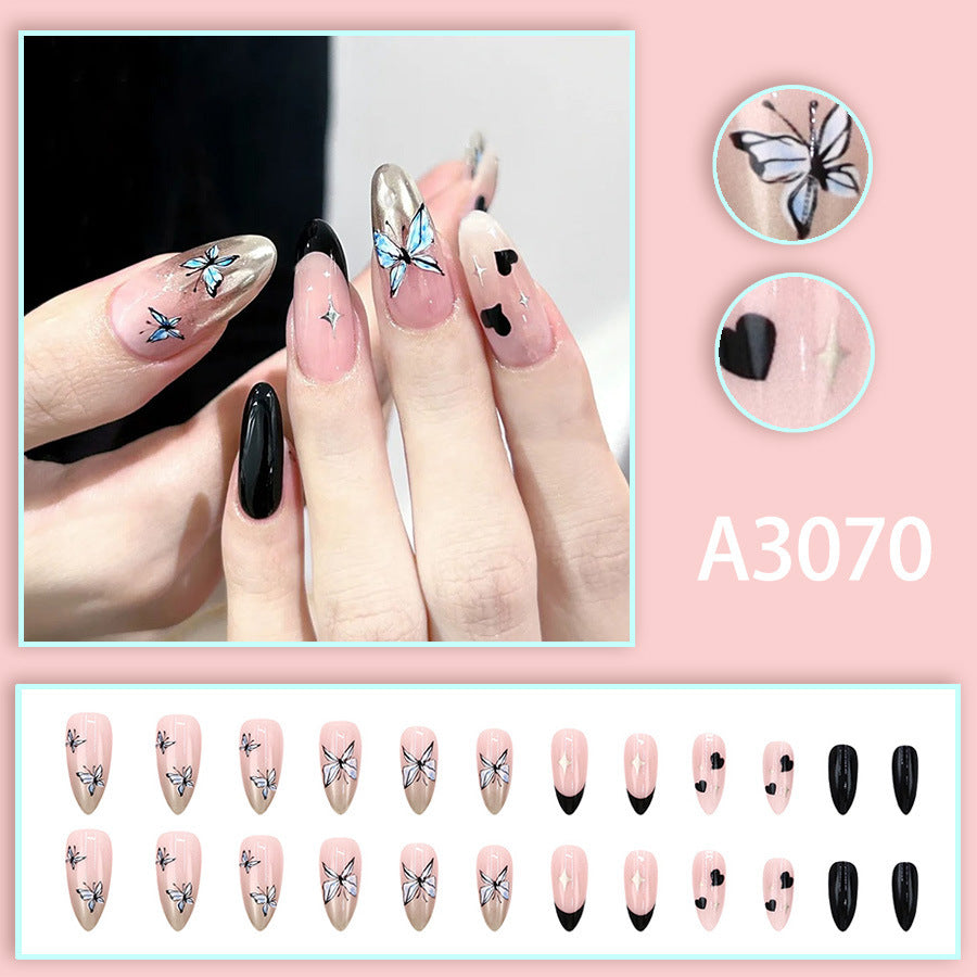 Sweet and Cool Butterfly High-end, Small-scale, Minimalist Nail Art