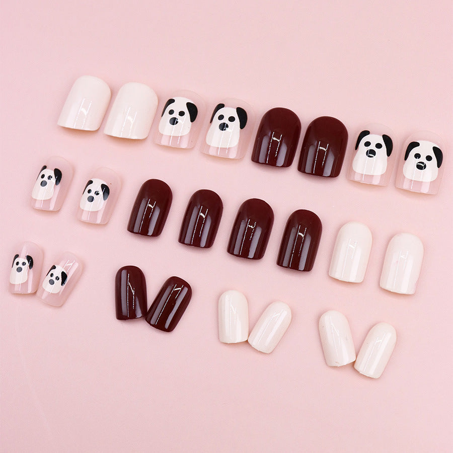 The little dog, named Wuxingren, has brown nail polish.
