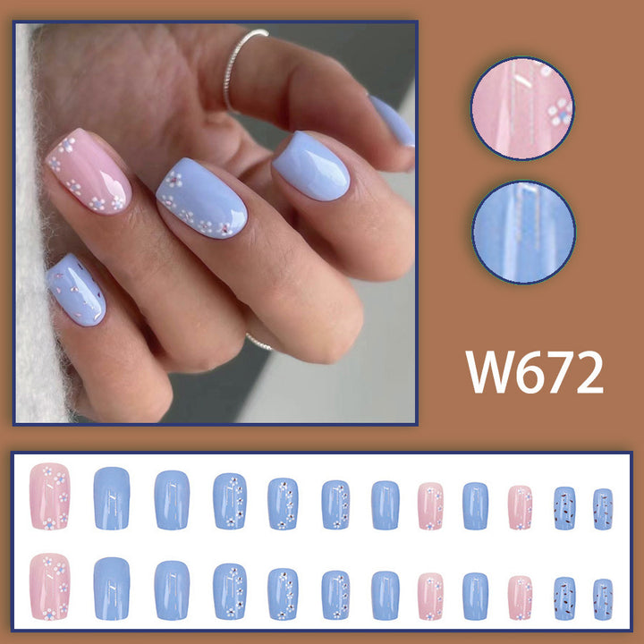 Long manicure with dopamine effect