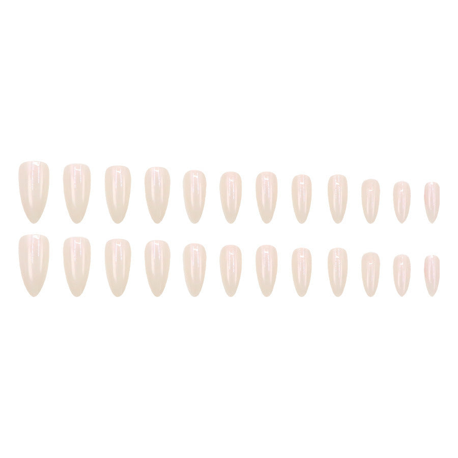 Ins trend: Glowing aurora white moonlight nail polish