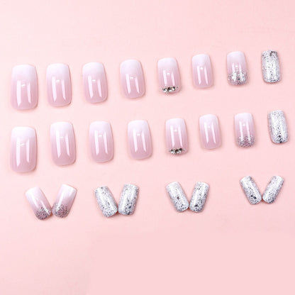 Line Diamond Nail Art - Sophisticated Beauty Design