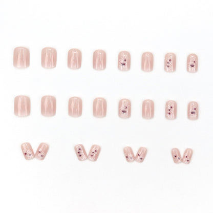 Graduated flower nail art
