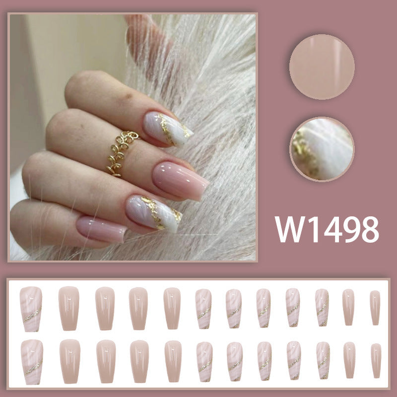 Gentle pink-toned elegant manicure