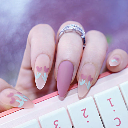 Sweet flowers dopamine manicure