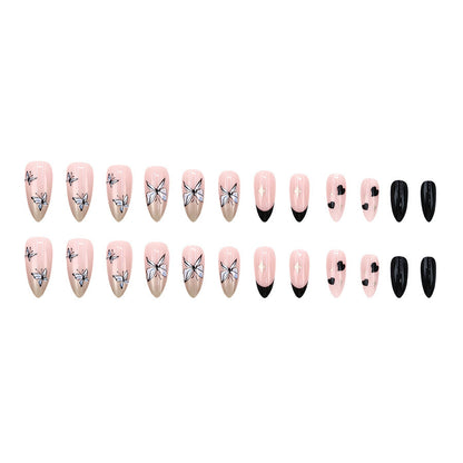 Sweet and Cool Butterfly High-end, Small-scale, Minimalist Nail Art