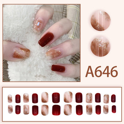 Fresh and sweet style nail decoration