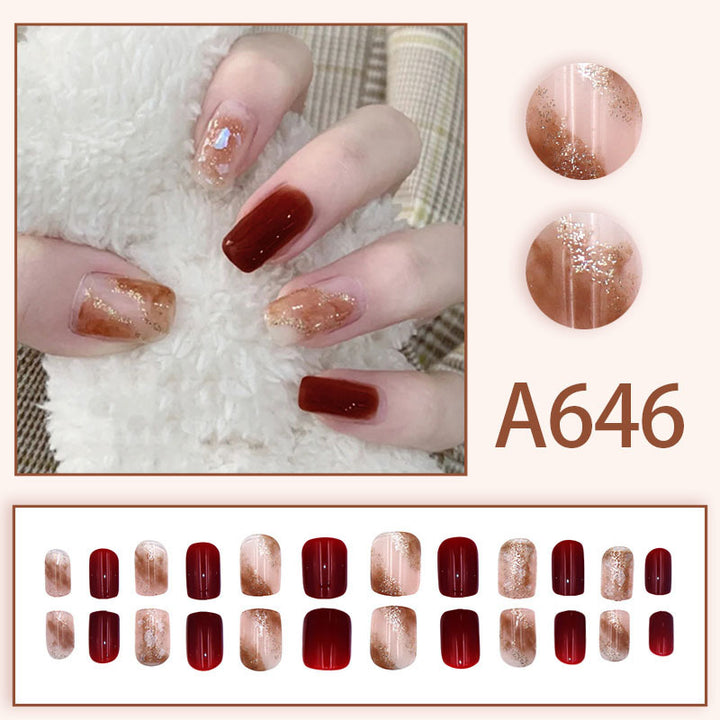Fresh and sweet style nail decoration