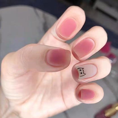 A fashionable and personalized nail art package featuring gradient shadows and diffused textures